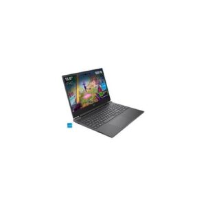 Ein geöffneter Laptop mit farbigem Bildschirm und sichtbarer Tastatur.